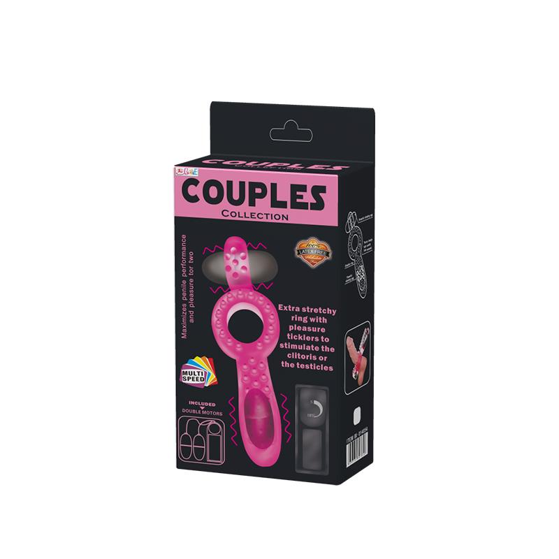 Anillo Vibrador Doble Couple Collection Rosa