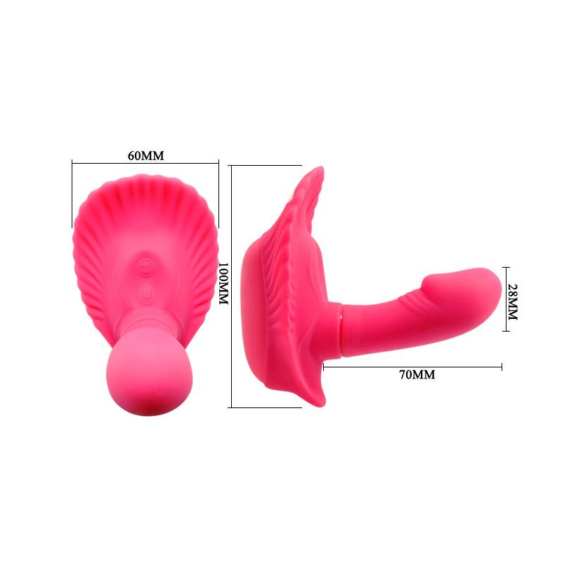 Pretty Love Vibrador a Control Remoto Fancy Clamshell Color Rosa