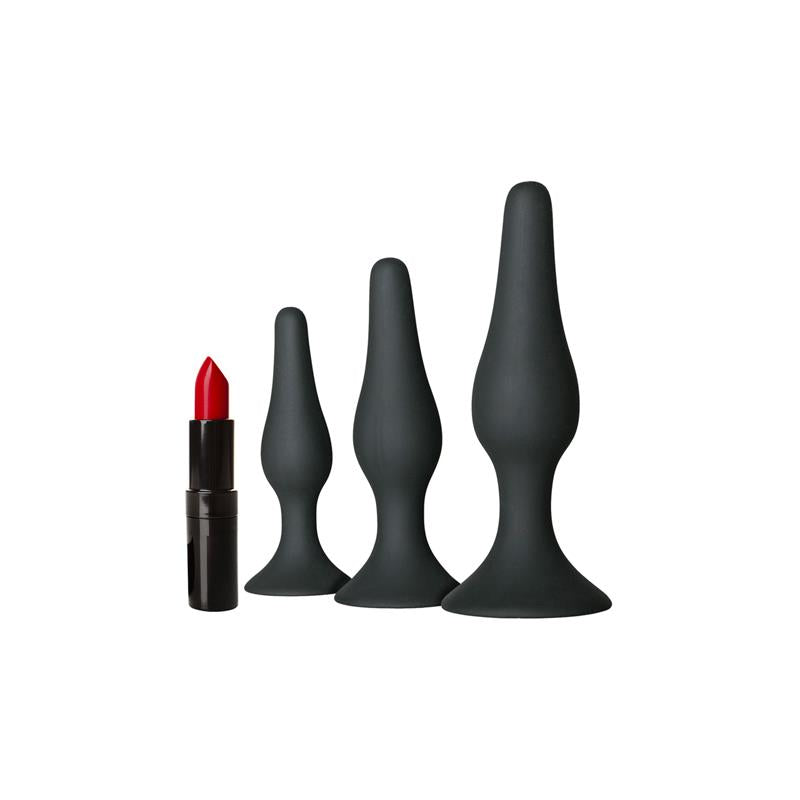 Set de 3 Plug Anal Negro