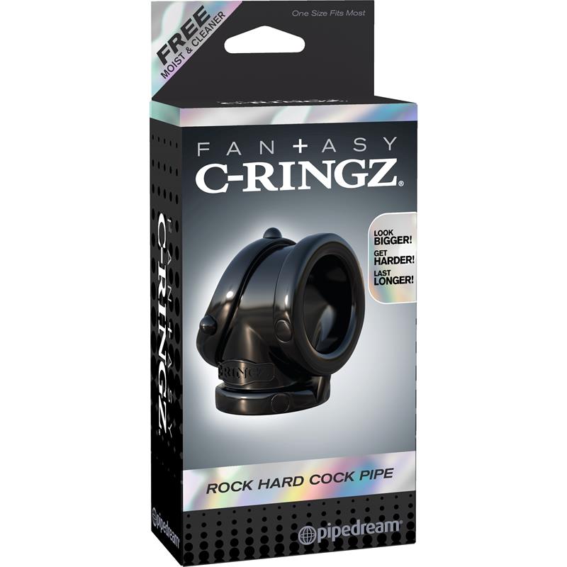 Fantasy C Ringz Anillo Pesado Cock Pipe Negro