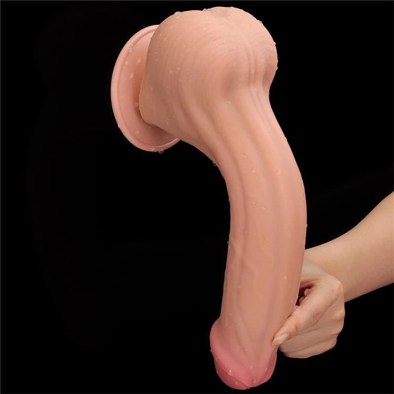 Dildo Dual Layer Piel Retractil 115