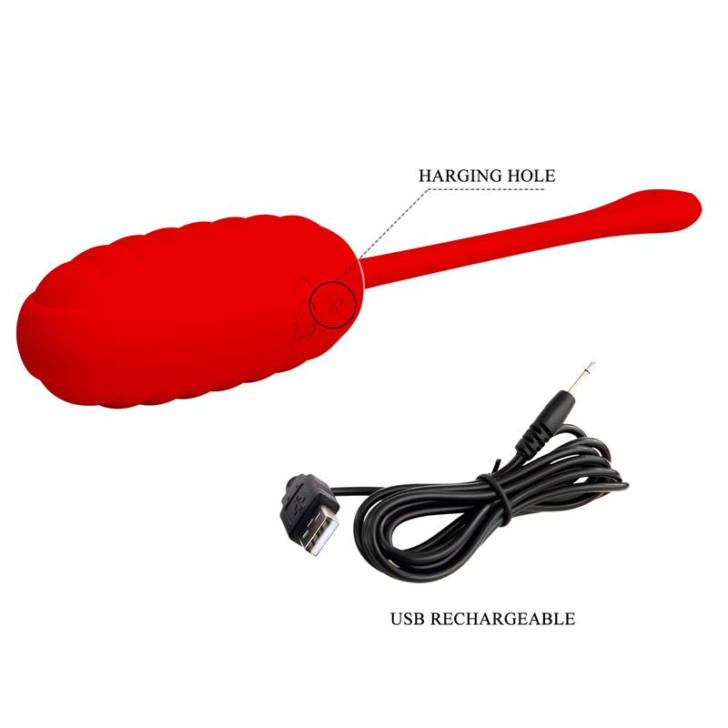 Kirk Huevo Vibrador Rojo