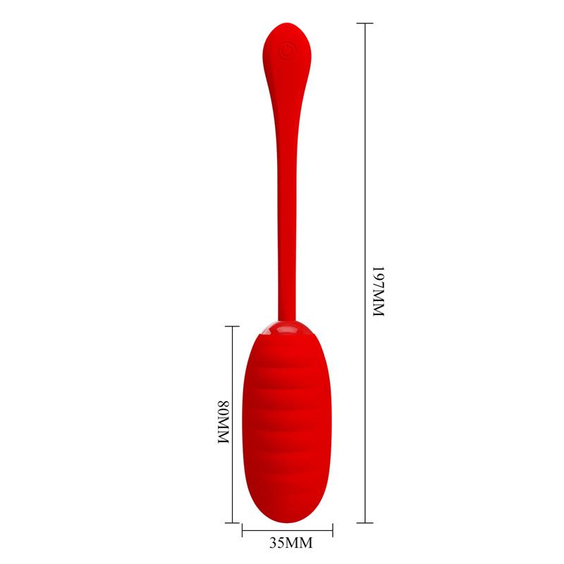 Kirk Huevo Vibrador Rojo