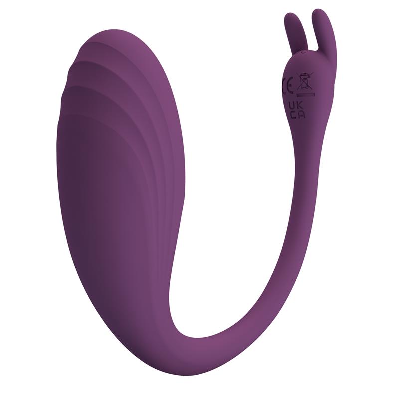 Catalina Huevo Vibrador con APP Purpura