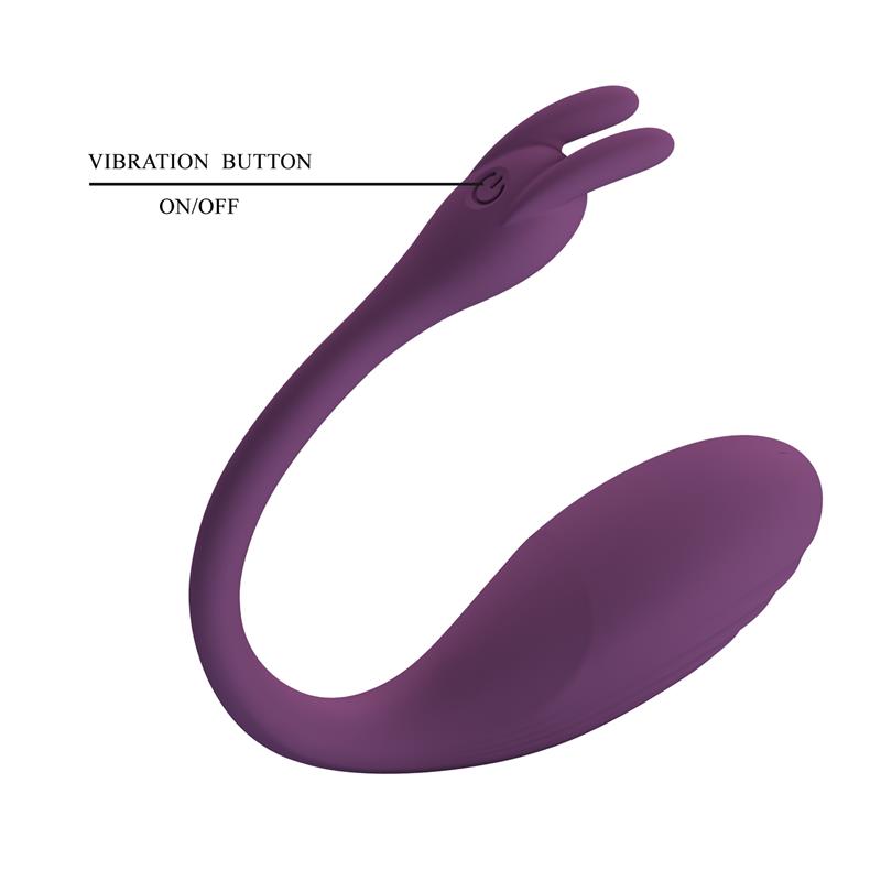 Catalina Huevo Vibrador con APP Purpura