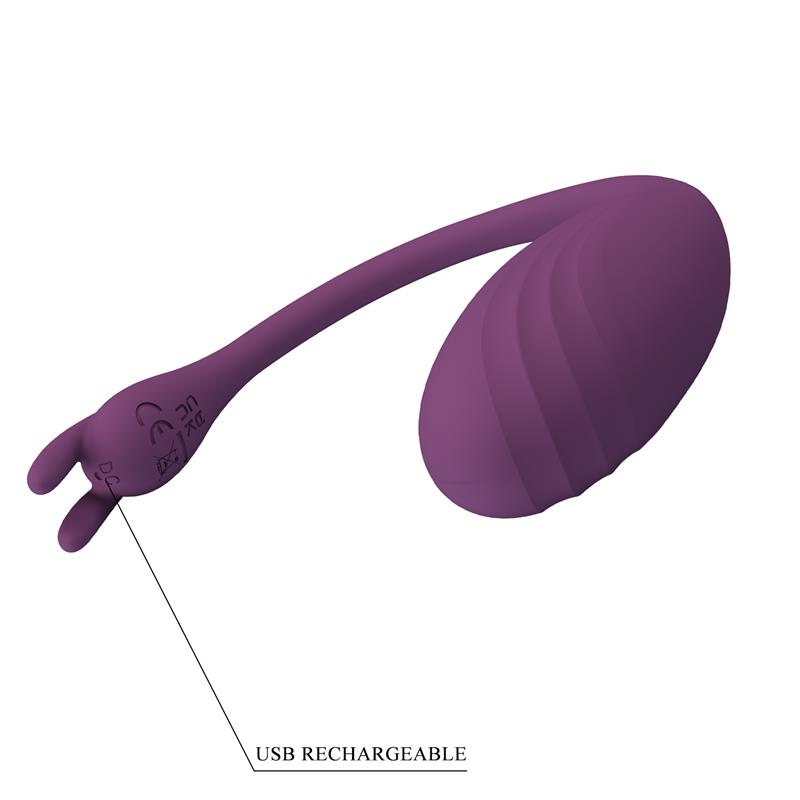 Catalina Huevo Vibrador con APP Purpura