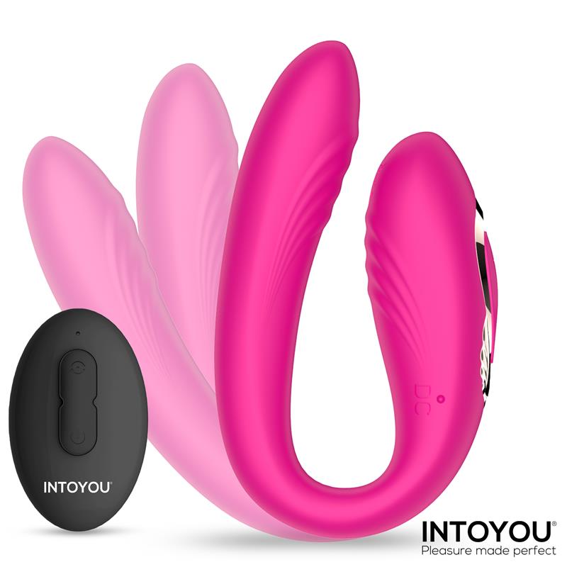 Lanty Vibrador para Parejas con Oscilacion 360º y Control Remoto