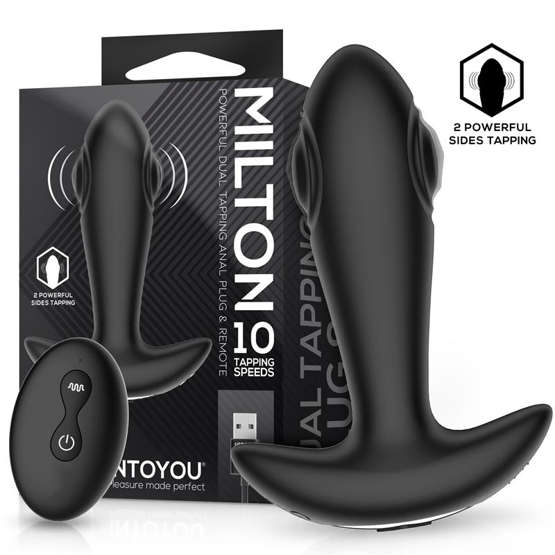 Milton Plug Anal con Doble Tapping y Control Remoto