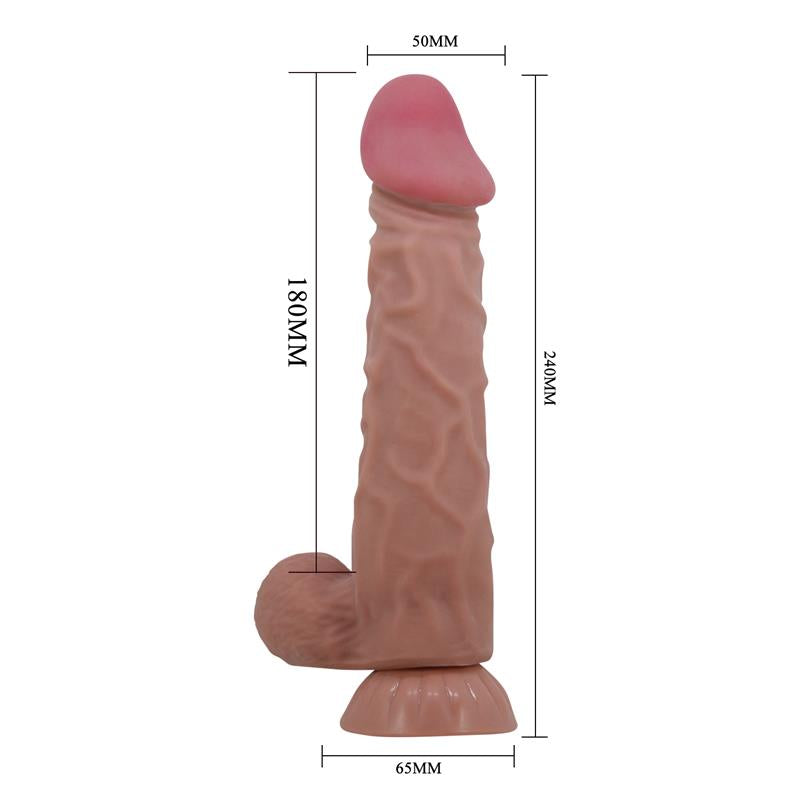 Dildo Realista Piel Deslizante 24 cm