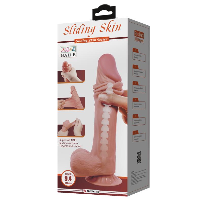 Dildo Realista Piel Deslizante 24 cm