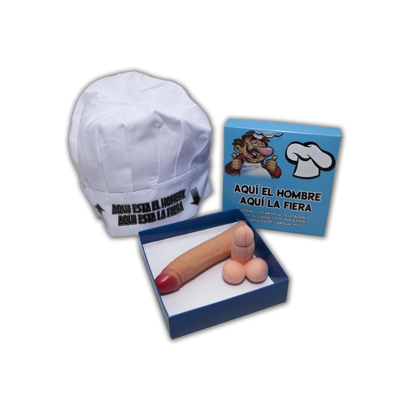 Set Gorro de Cocinero Broche y Estimulador