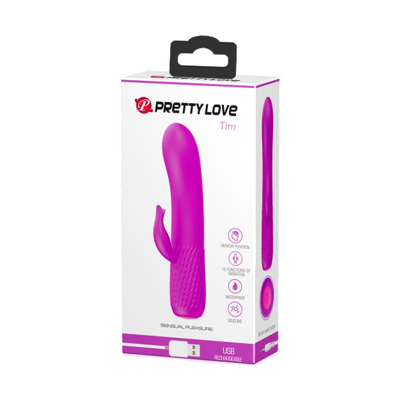 Vibrador Tim USB Silicona Purpura